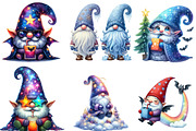 Lridescent Christmas Gnome Clipart, an Illustration by DreamArtGraphic (Thumbnail 4 of 4)