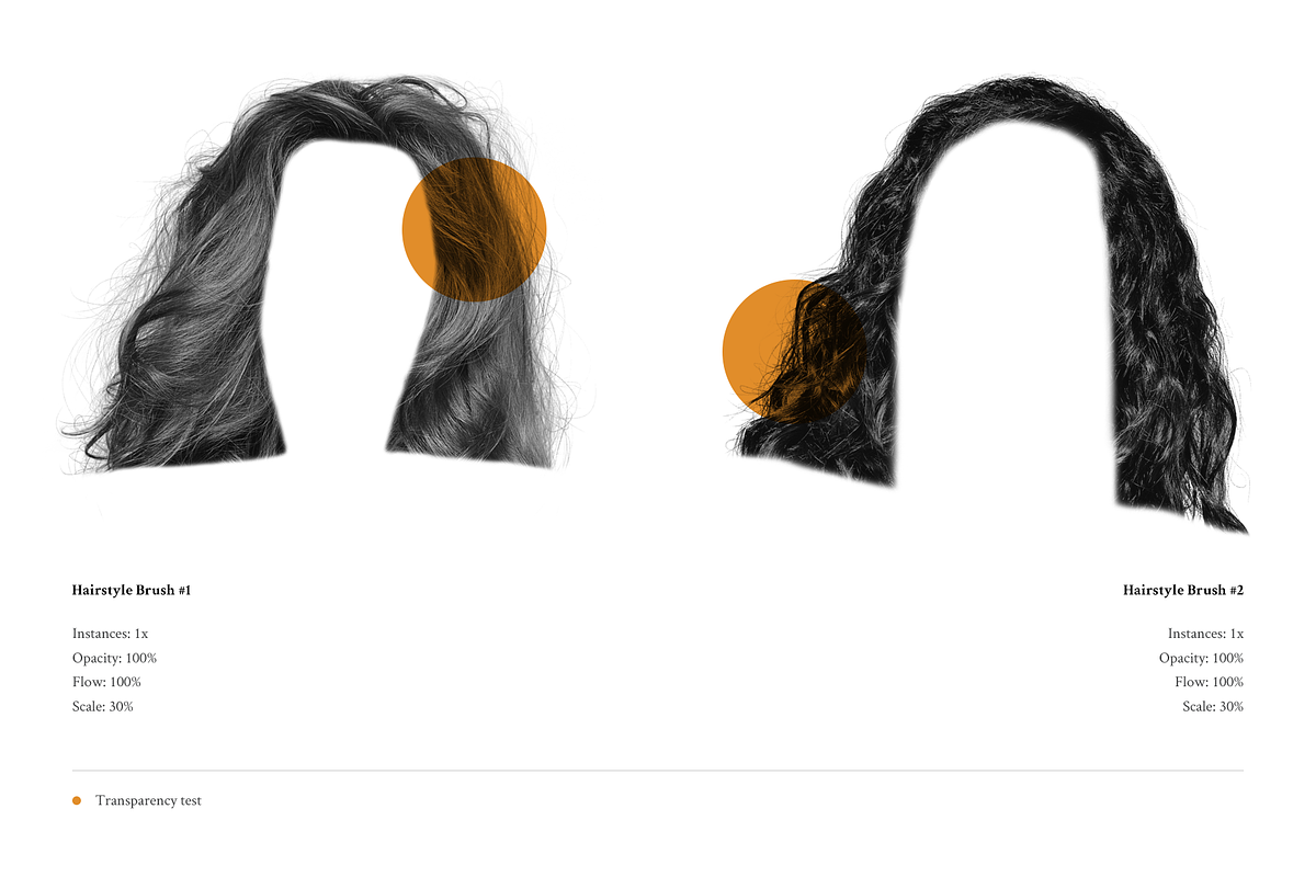 Hair Brushes for Photoshop, a Brush Add-On by Jinro (Photo 7 of 9)