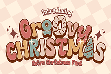 Groovy Christmas is a Christmas font