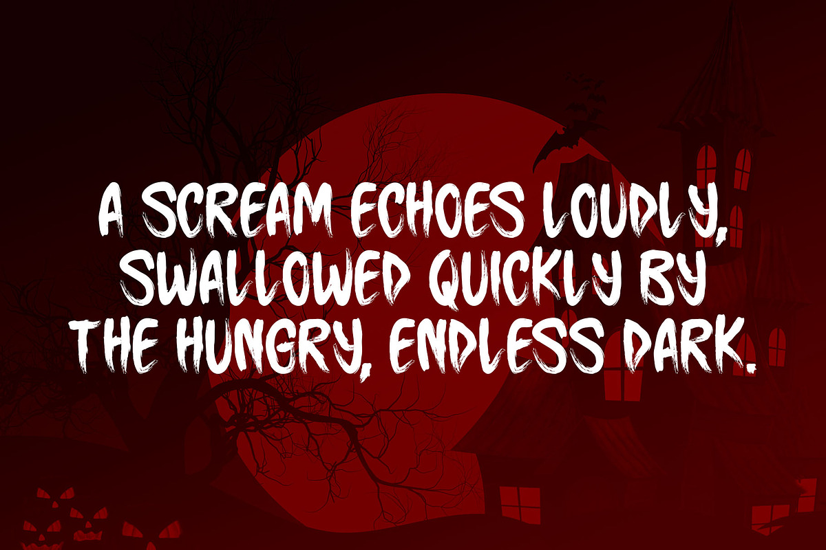 Bloody Echoes Typeface, a Handwritten Font by Seemly Fonts (Photo 4 of 5)
