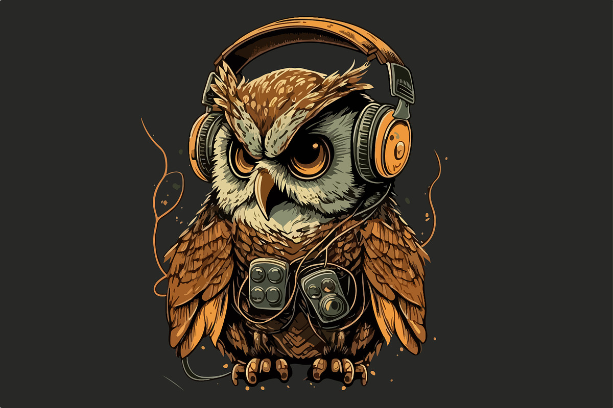 62 t-shirt designs. Big musical bund, an Animal Illustration by Fractal fonts & graphics (Photo 45 of 63)