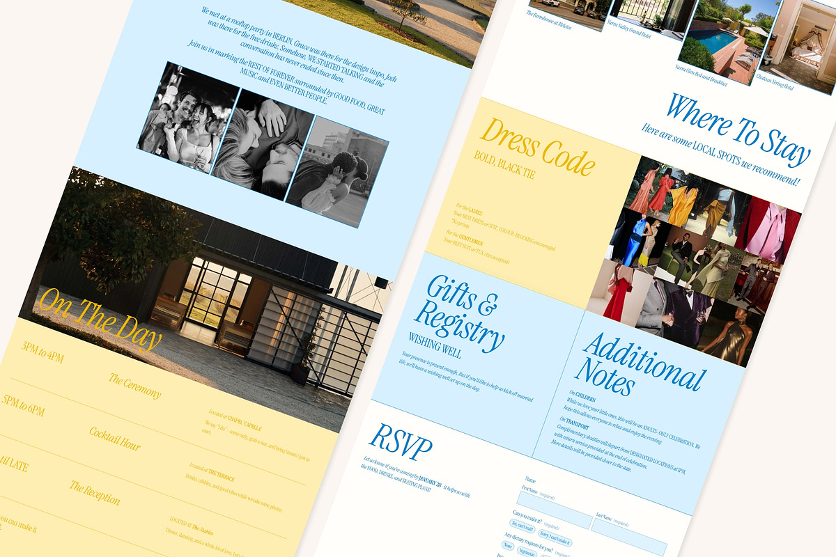 Joy — Bold Winery Wedding Template, a Squarespace Template by WebInAWeek (Photo 3 of 6)