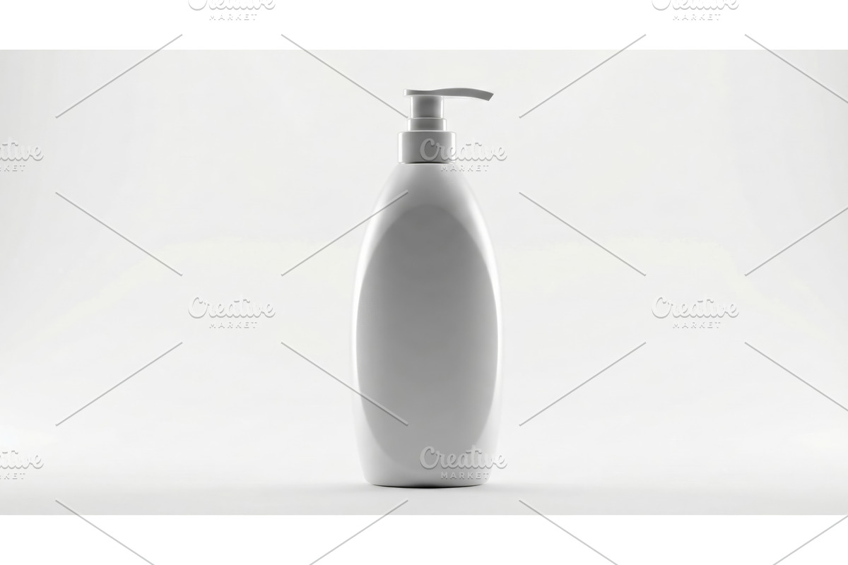 White Pump Bottle, an Object Illustration by CREATIVEDEF