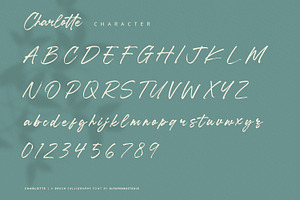 Charlotte - Brush Calligraphy Font