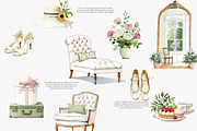 cottagecore graphics chateau decor, a Decorative Illustration by Patishop Art (Thumbnail 3 of 10)