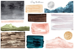 Abstract Watercolor Landscape Prints