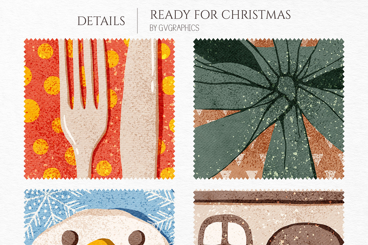 Ready for Christmas Collection, a Seasonal Illustration by GVGraphics (Photo 6 of 15)