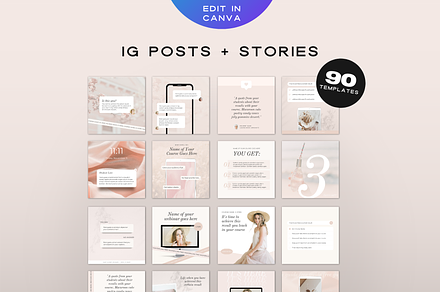 Instagram Post & Story Bundle Canva