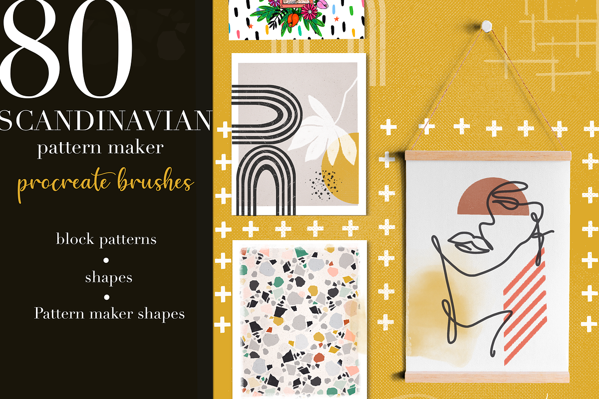 Scandinavian Brushes for Procreate, a Brush Add-On by OkayAnnie Designs (Photo 2 of 16)