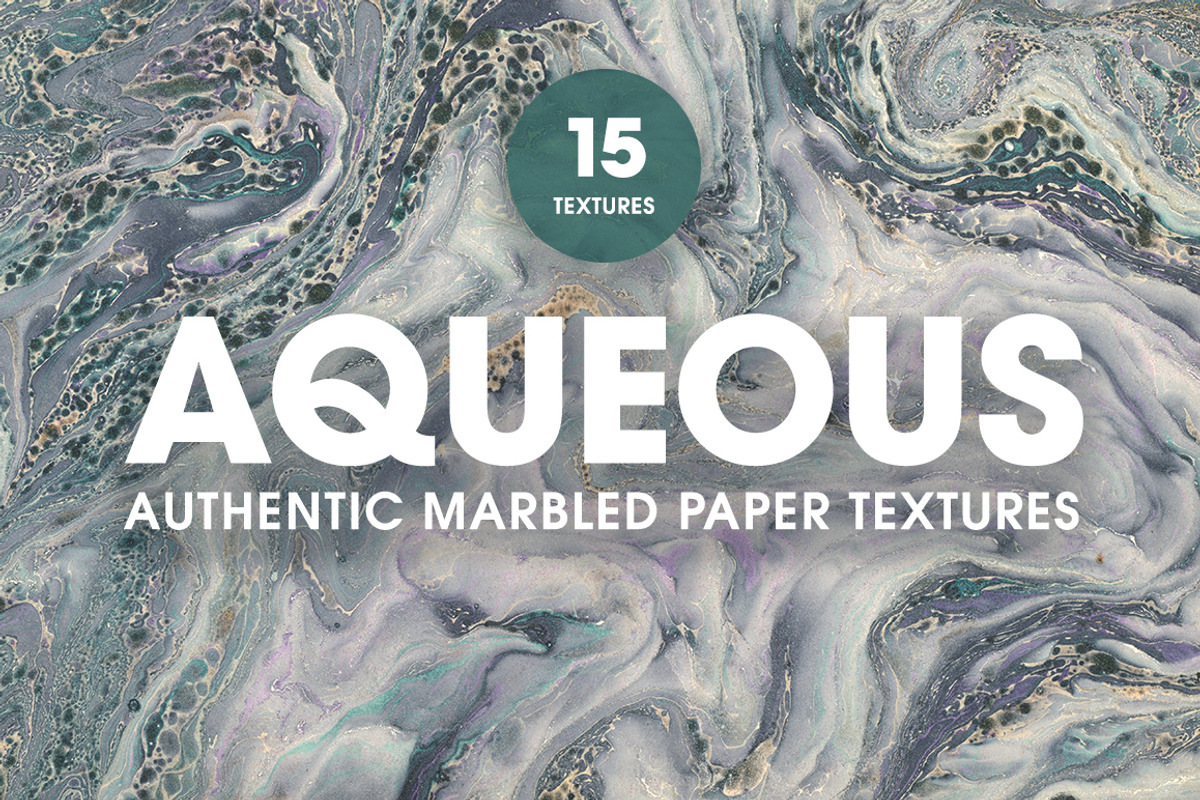 15 Authentic Marbled Paper Textures, a Texture Graphic by Sick Optix (Photo 1 of 6)