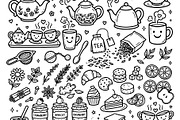 Tea and Coffee Time Doodle Set. Hand, a Food Illustration by Voodz_shop (Thumbnail 2 of 3)