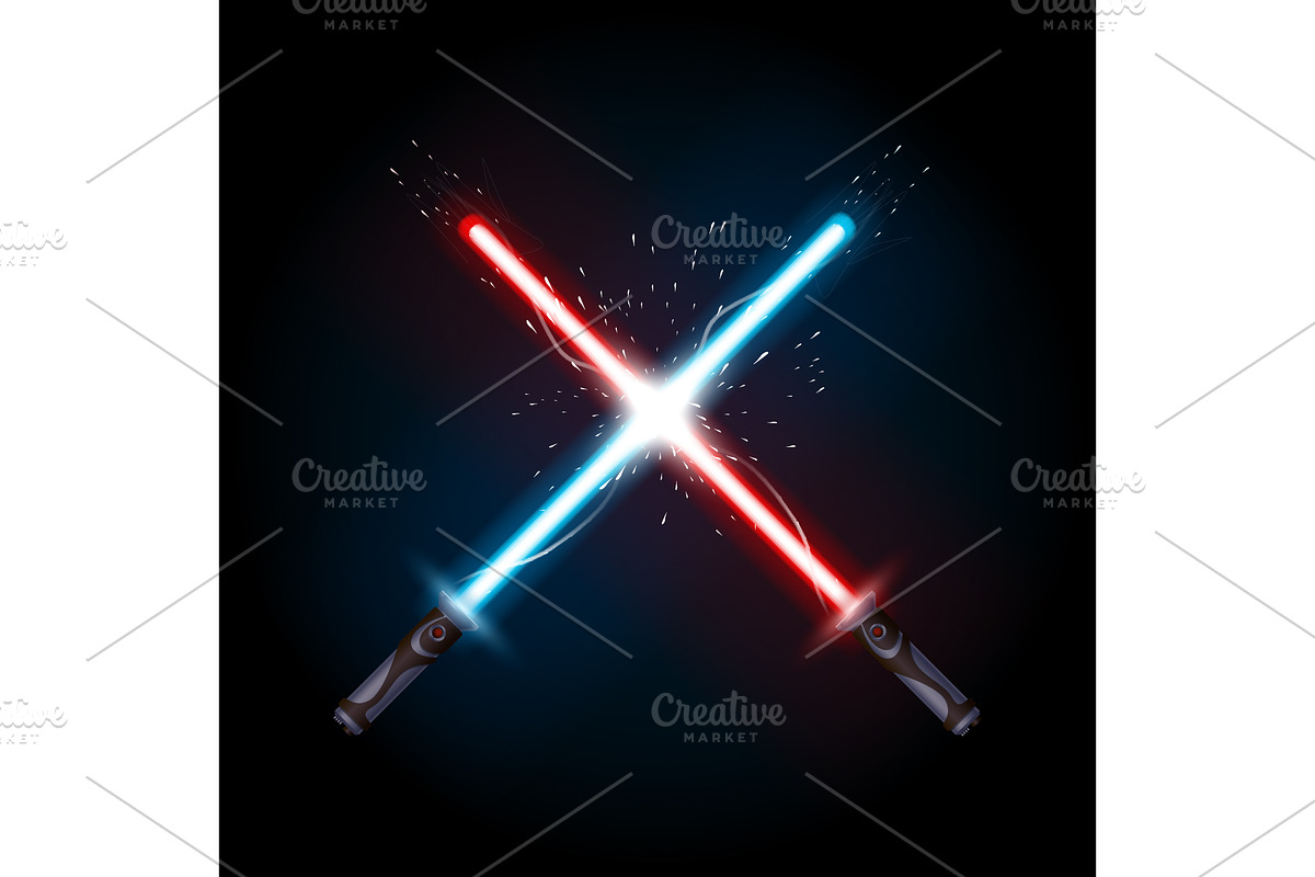 light saber in a fight, a Technology Illustration by IfH (Photo 2 of 2)