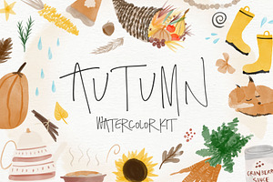 Autumn Watercolor Kit