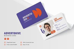 Advertohive Agency - Business Card, a Business Card Template by Esensifiksi.studio