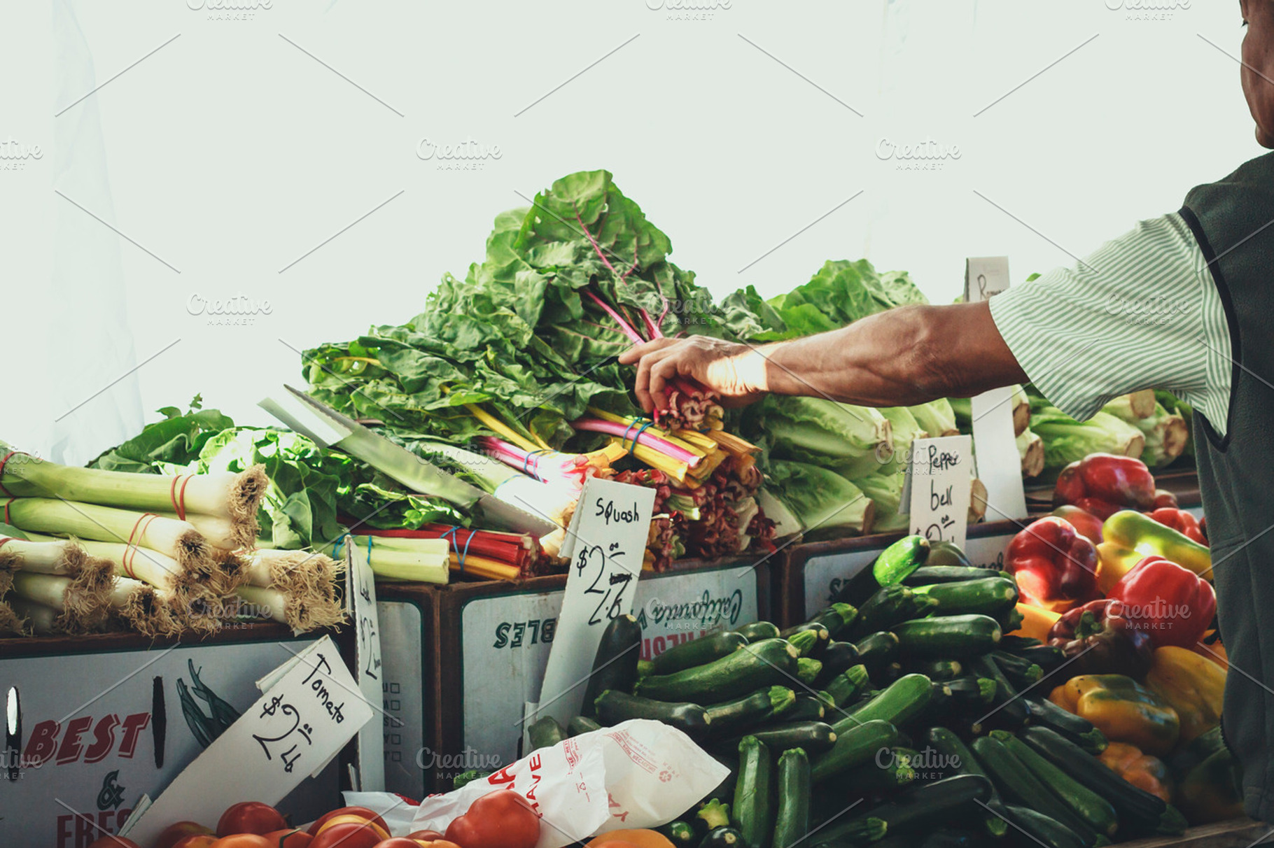 At The Farmers Market Featuring Farmers Farmer And Farm To Table