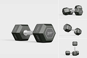 Metallic Gym Dumbbell Mockup, an Advertising Mockup by tiyasprabawa (Thumbnail 1 of 5)