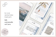 Tie Dye Instagram Template on Canva, a Social Media Template by Chloe Leonard Studio (Thumbnail 1 of 7)