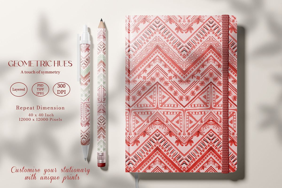 Geometric Hues Prints & Patterns, a Pattern Graphic by GND ART STUDIO (Photo 3 of 8)