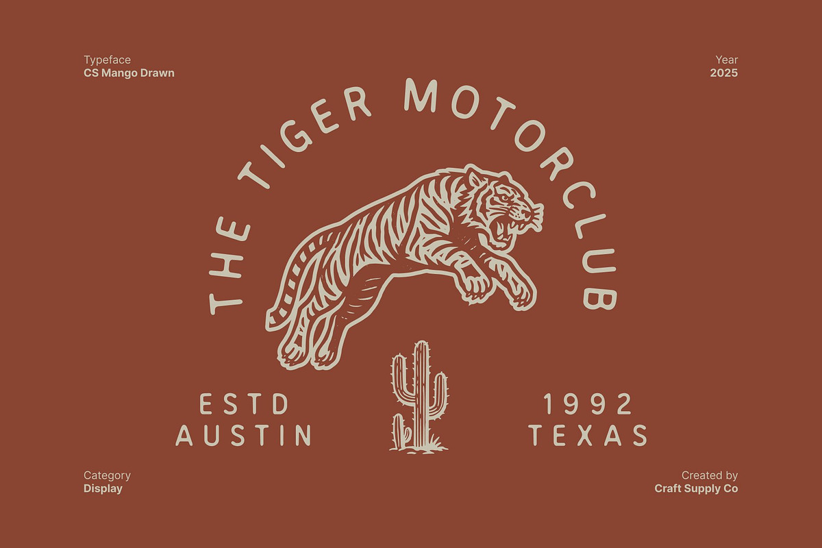 CS Mango Drawn, a Sans Serif Font by Craft Supply Co. (Photo 2 of 8)