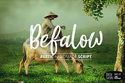 Befalow Rustic Font, a Script Font by YandiDesigns (Thumbnail 1 of 3)