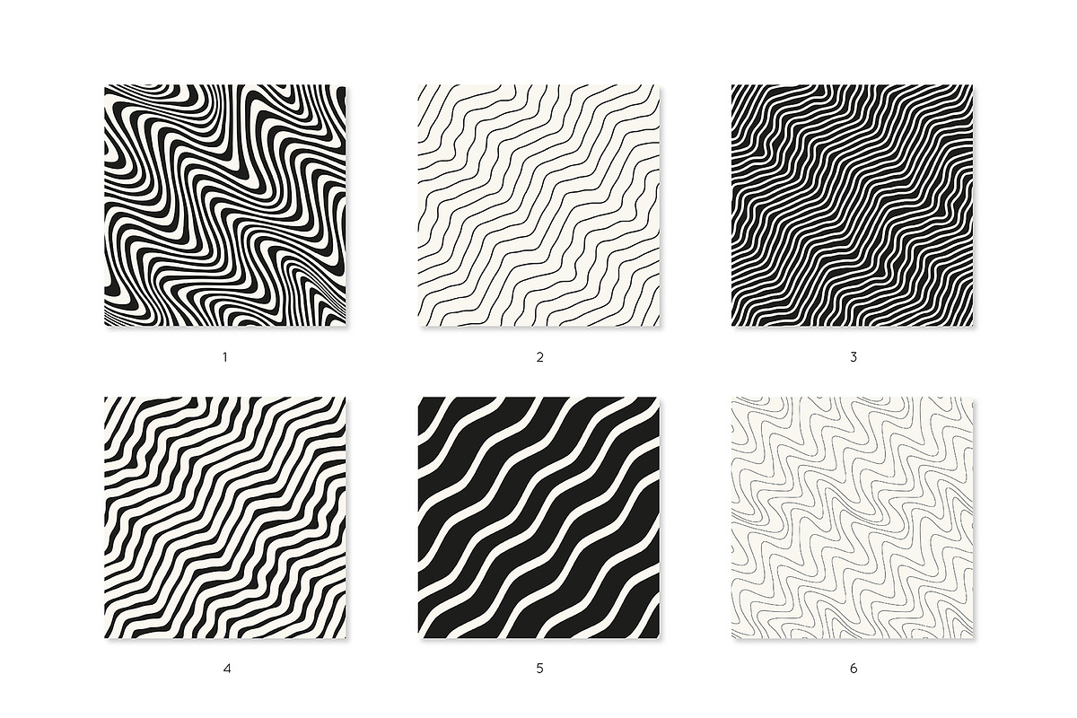 Ripply Seamless Pattern Set, a Pattern Graphic by Curly_Pat (Photo 3 of 8)