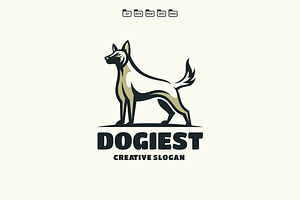 Dog Hound Logo Template, a Templates & Theme by EndR_ID