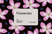 33% OFF | Floweries Patterns, a Pattern Graphic by Firowerk (Thumbnail 1 of 9)