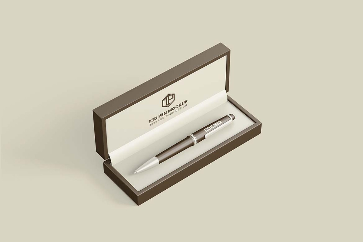 Realistic Pen Mockup, a Pens & Pencil Mockup by tiyasprabawa (Photo 2 of 5)