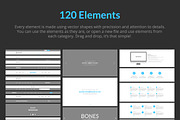 Bones Wireframe Kit, a Wireframe Template by Web Donut (Thumbnail 2 of 9)