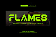 Flames || Modern Futuristic display, a Sans Serif Font by Ermedia Studio (Thumbnail 1 of 10)