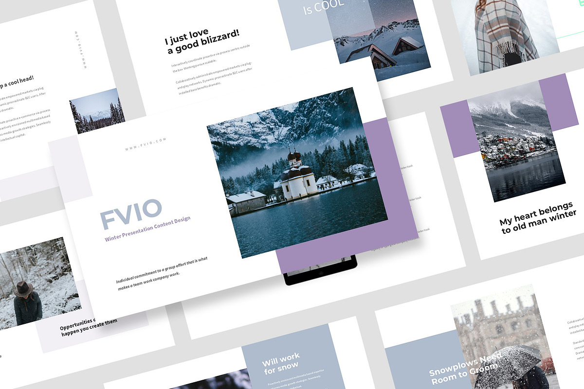 Fvio : Cozy Winter Powerpoint, a Presentation Template by Punkl Camp (Photo 1 of 16)