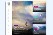 Surf Magazine - PSD, a Websites & App Template by Roccano (Thumbnail 1 of 4)