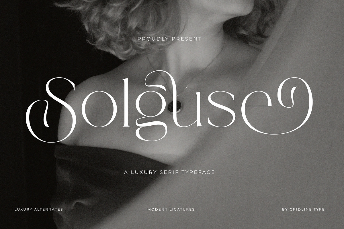 Solguse - A Luxury Serif Typeface, a Serif Font by GridlineType (Photo 1 of 10)