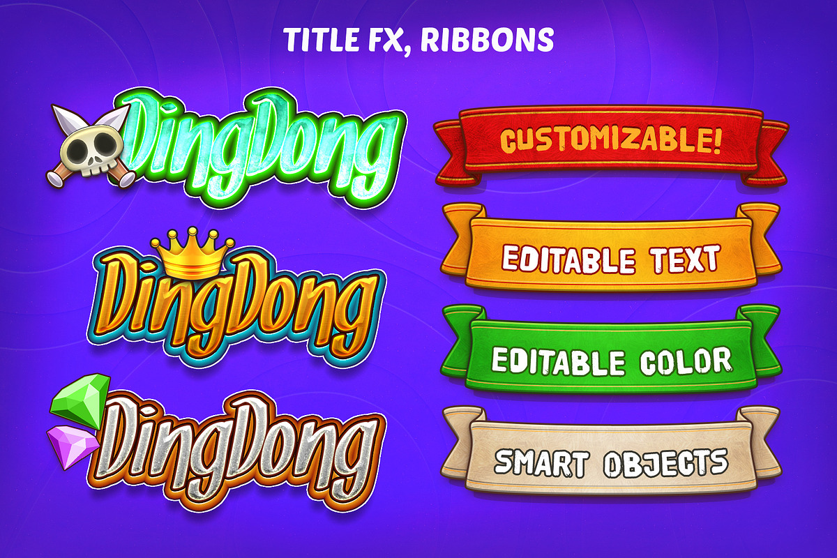 DINGDONG - Game GUI Pack, a Templates & Theme by Weirdsgn Store (Photo 6 of 11)