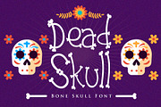 Dead Skull - Bone Skull Font, a Font by Dm Studio (Thumbnail 1 of 6)