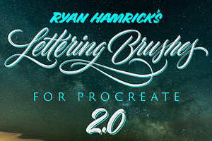 Lettering Brushes for Procreate 2.0
