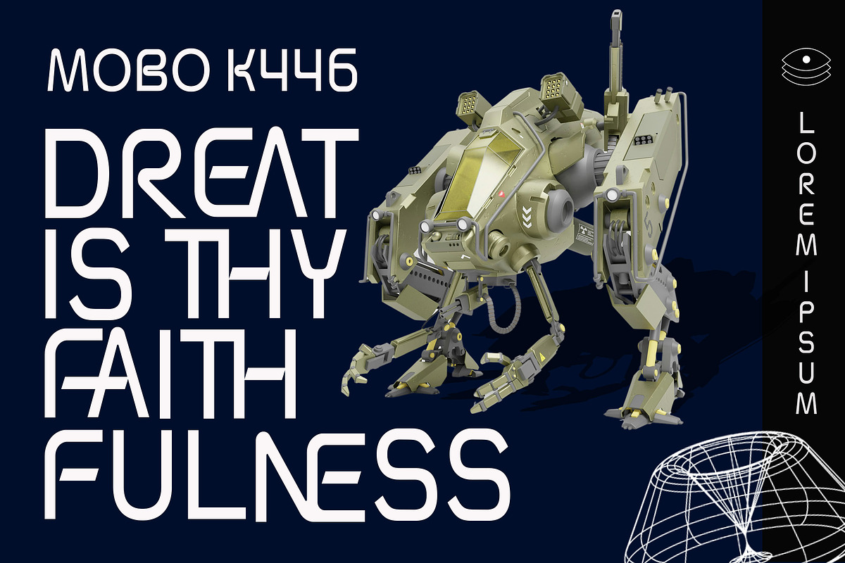 Kadera - Futuristic Font, a Font by Salamahtype (Photo 7 of 8)