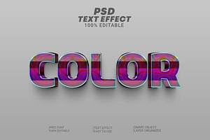 Vibrant Text Effect Color