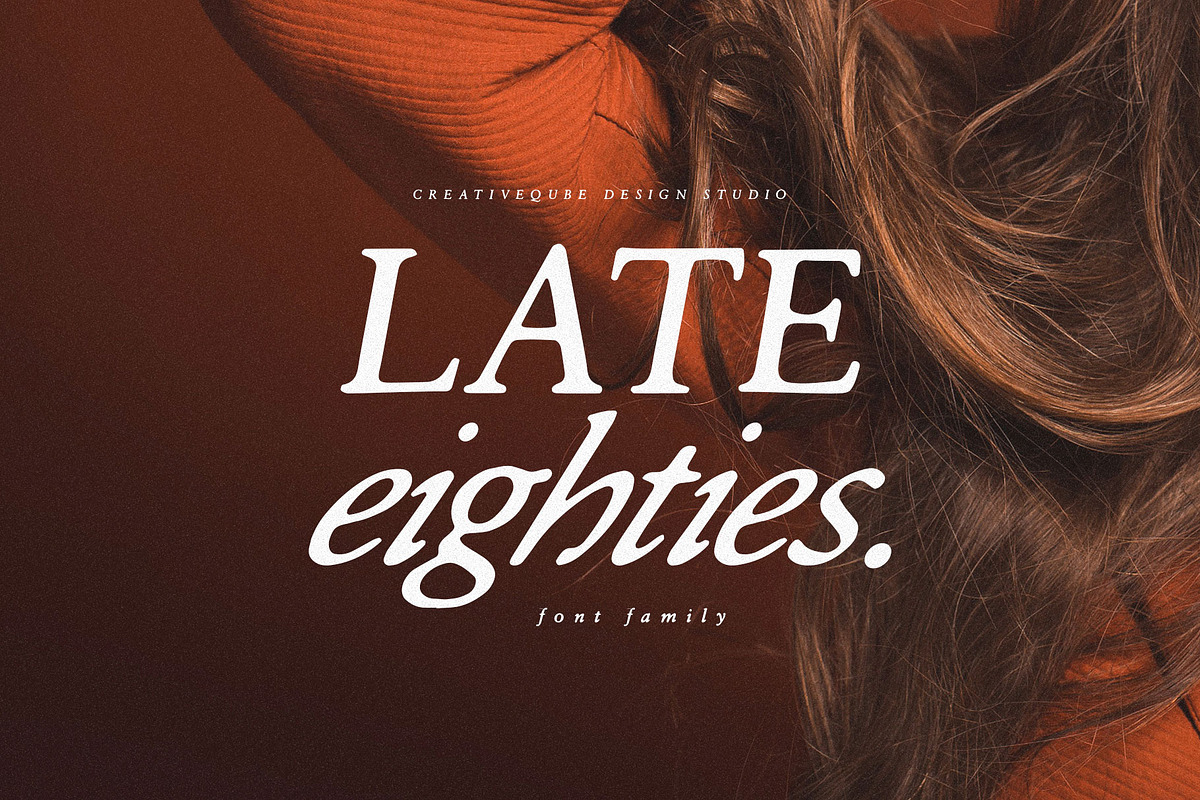 Late Eighties Font & Florals, a Serif Font by Creativeqube Design (Photo 1 of 10)