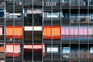 detail of an apartment complex, a Photo by Nito