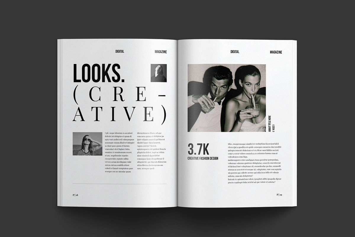 Digital Magazine Layout Template, a Magazine Template by NorthPeak (Photo 8 of 12)