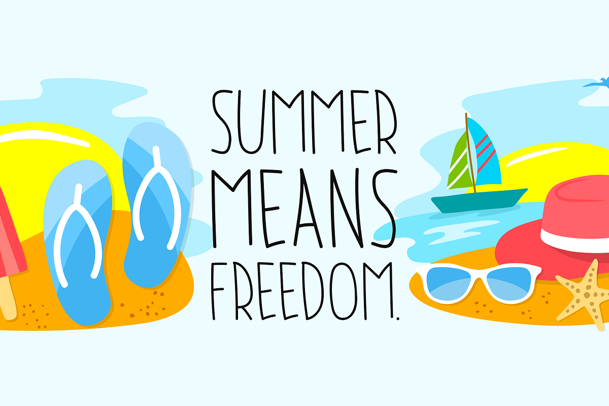 Summer Freedom Typeface, a Handwritten Font by Seemly Fonts (Photo 5 of 5)