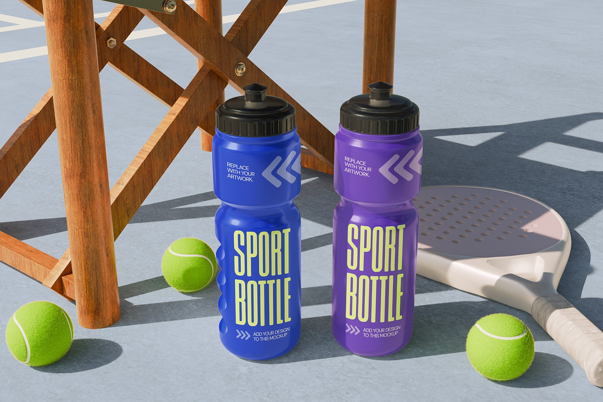 Sport Bottle Mockup, a Cups & Container Mockup by graphicook (Photo 2 of 4)
