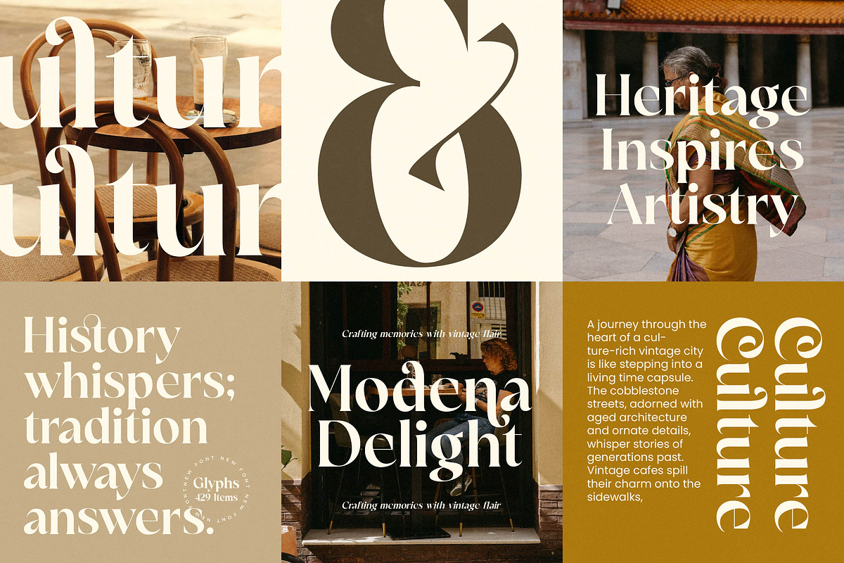 Victoria Culture Modern Serif, a Serif Font by timelesstype.co (Photo 16 of 20)