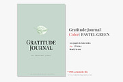 Gratitude Journal -(GREEN Printable), a Brochure Template by Her creative details (Thumbnail 1 of 4)