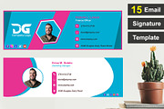 15 Creative Email Signature Template, an Email Template by Mohammad Sarfaraz (Thumbnail 2 of 7)