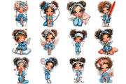 Whimsical Valentine Angel Clipart, an Illustration by DreamArtGraphic (Thumbnail 4 of 4)