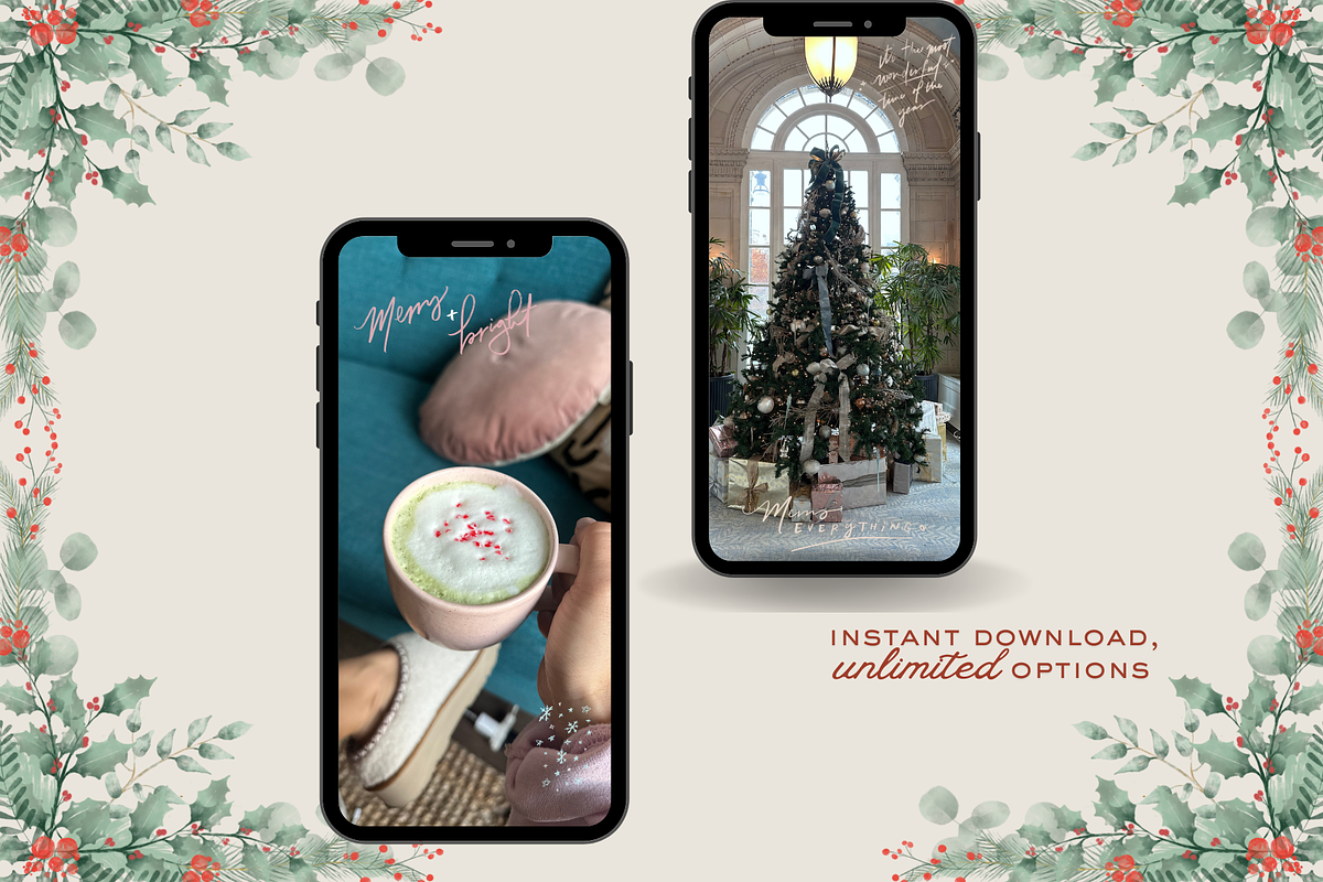 Hand-Lettered Christmas IG Stickers, a Graphic by Joyscript (Photo 5 of 7)