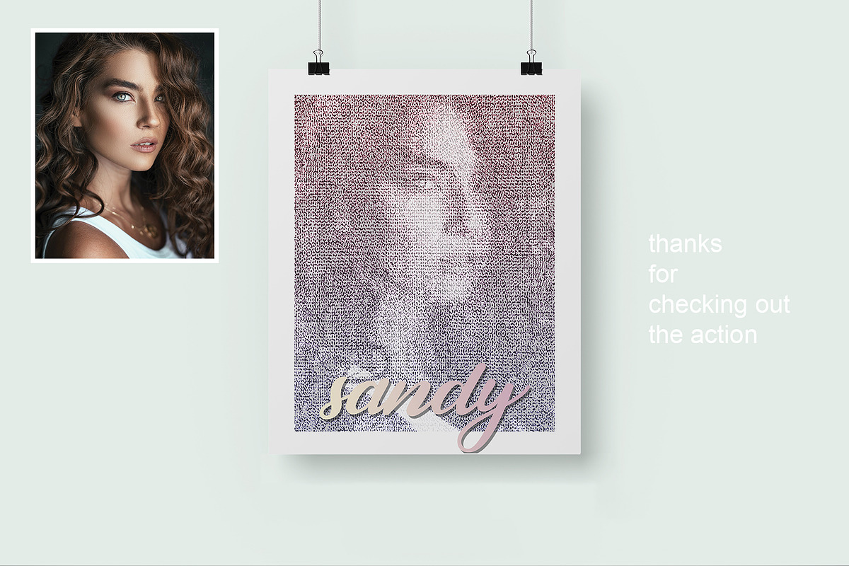Stamp portrait Photoshop Action, an Action Add-On by Voleshads (Photo 7 of 7)