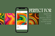 50 Groovy 1970s Backgrounds, a Decorative Illustration by Incomelion (Thumbnail 10 of 12)